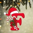 thumbnail image 1 of 2D Acrylic Letter Ornaments Christmas Tree Decoration, Cebalnir Personalized Christmas Letter Christmas Tree Hanging Pendant, Xmas Alphabet Letters for Christmas Tree DIY Craft Christmas Ornaments, 1 of 6