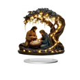 thumbnail image 1 of 2D Acrylic Nativity Scene Holy Family Figurine with Illuminated Tree and Warm Light Effect for Christmas indoor Tabletop Display 8 inch, 1 of 6