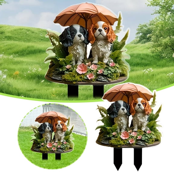 2D Acrylic Outdoor Stake Card Slot Display for Modern Exterior with Easy Installation and Versatile Visuals