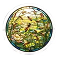thumbnail image 1 of 2D Acrylic Puzzle Suncatcher, Stained Glass Style Bee Lotus, 1 Piece Assembly Required, Window Hanging Decor for Home, 1 of 8