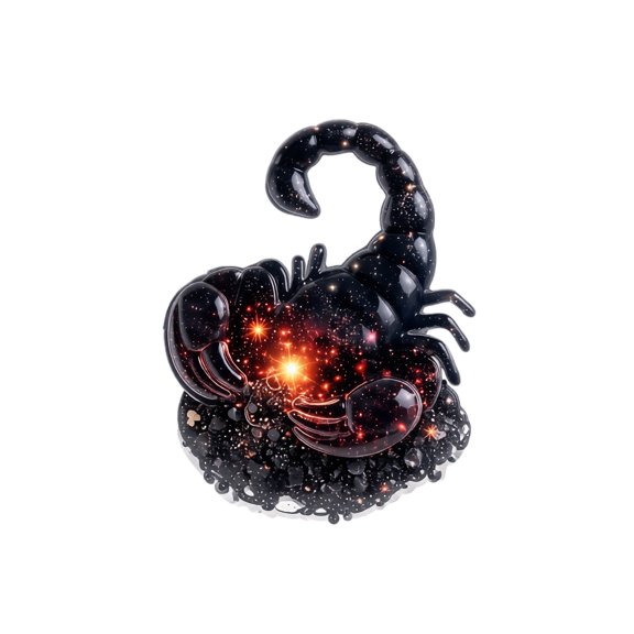2D Acrylic Scorpio Pocket Display Ornament Zodiac Sign Standing Plaque Small Desktop Decor Collectible Card Style Figure