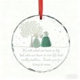 thumbnail image 1 of 2D Acrylic Sea Glass Christmas Ornament – Friendship-Themed Hanging Pendant for Tree, Gift or Keepsake, Holiday Souvenir Decoration, 1 of 4