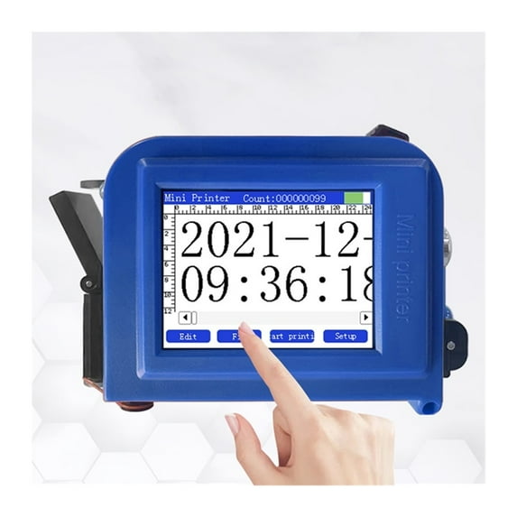2D Bar Lot Number Logo Label Printer, 25.4mm PC11pro Handheld Inkjet Office, Mini Portable Printer ,Crisp, Vibrant Prints
