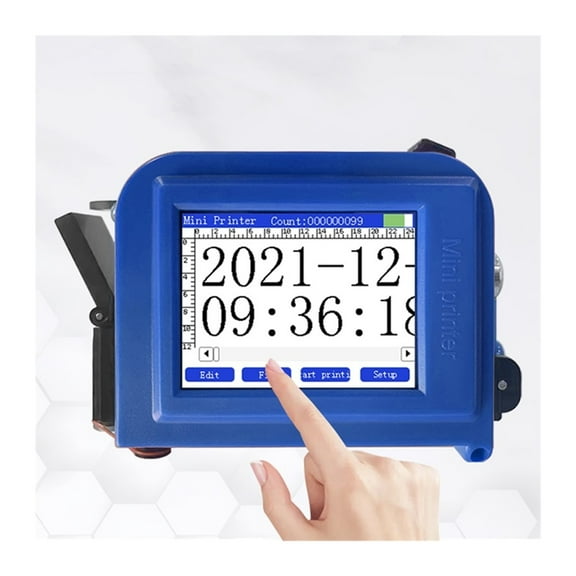 2D Bar Lot Number Logo Label Printer, 25.4mm PC11pro Handheld Inkjet Office, Mini Portable Printer ,Multifunction Inkjet Printer