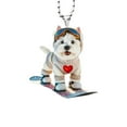 thumbnail image 1 of 2D Cat Car Charm Rear View Mirror Hanging Pendant Cute and Car Dog Y4J7, 1 of 8