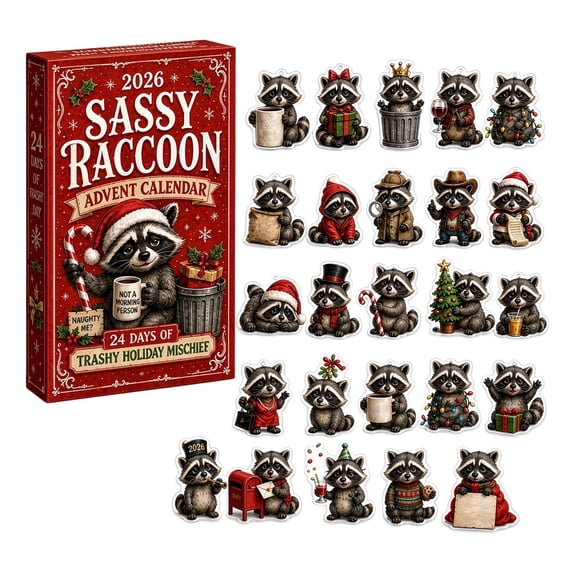 2D Christmas Advent Calendar 2026 24 Day Countdown Acrylic Ornaments ...