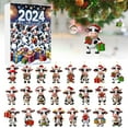 2D Christmas Cow Home Ornaments 2024 Christmas Holiday Advent Calendar