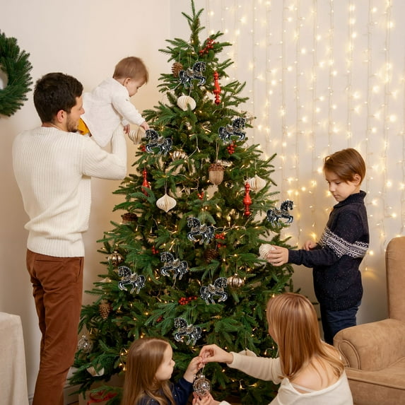 2D Christmas Decorations Hanging Ornaments Christmas Decorations Christmas Gifts Christmas Tree Ornaments Car Decorations