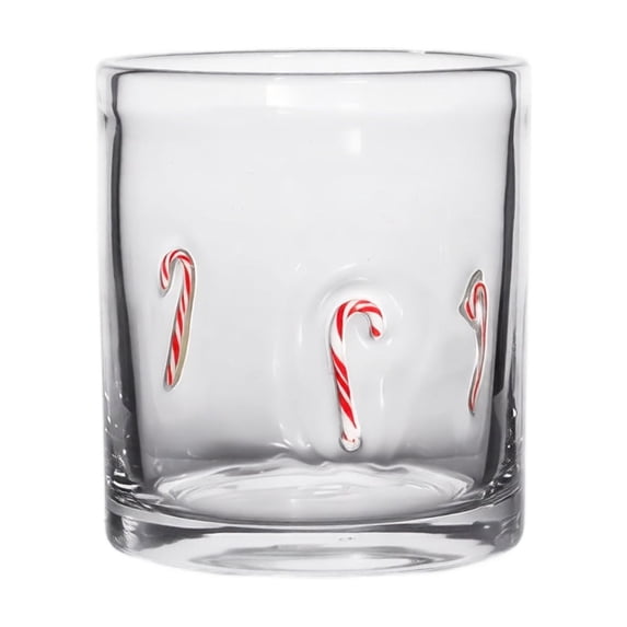 2D Christmas Glass Art Cup 2D Xmas Drinking Glass Cup Collection | Christmas Glassware Art Stemless Wine Glasses, Handcrafted Festive Holiday Glassware for Xmas Party Home Decor Gifts