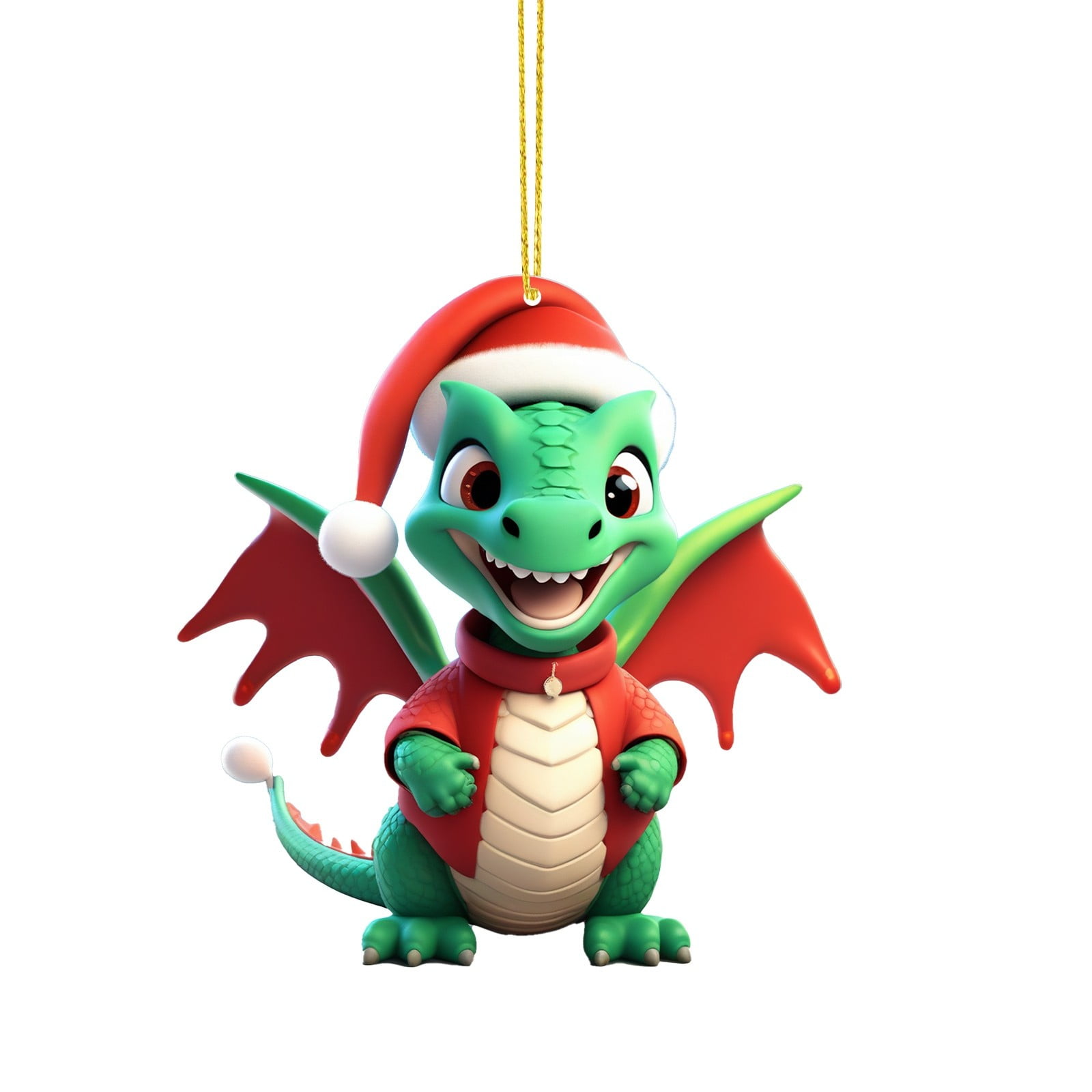 2D Christmas Green Baby Pendant Christmas Cartoon Cute Baby Pendant