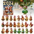 2D Christmas Home Ornaments 2024 Christmas Holiday Advent Calendar