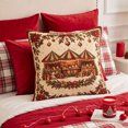 thumbnail image 1 of 2D Christmas Pillow Cover, Xmas Throw Pillow Case, Sofa Bedroom Home Holiday Decor, 17.71 in, 1 of 6