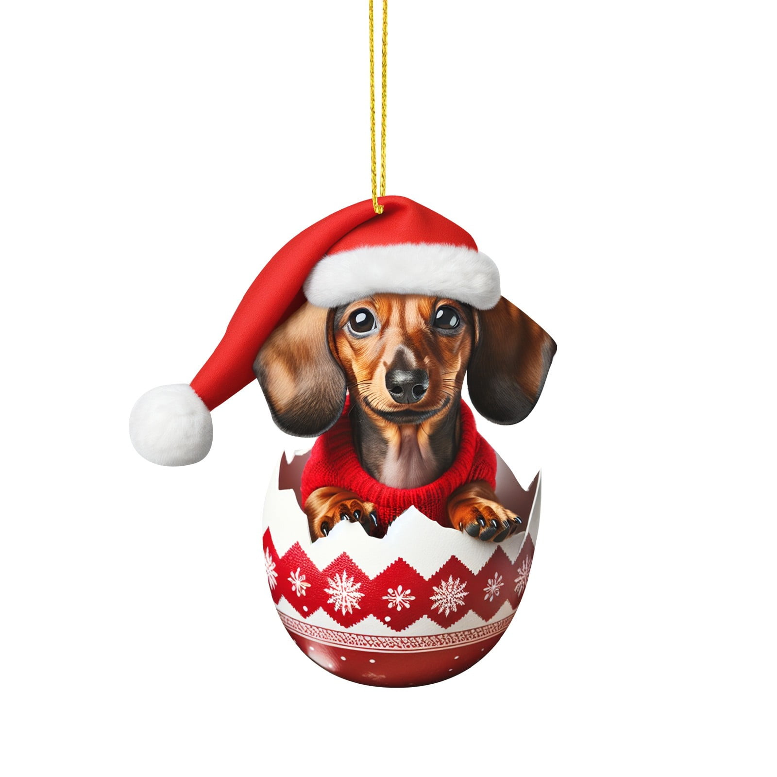 2D Christmas Swinging Bear Car Hanging Ornament Garland Christmas