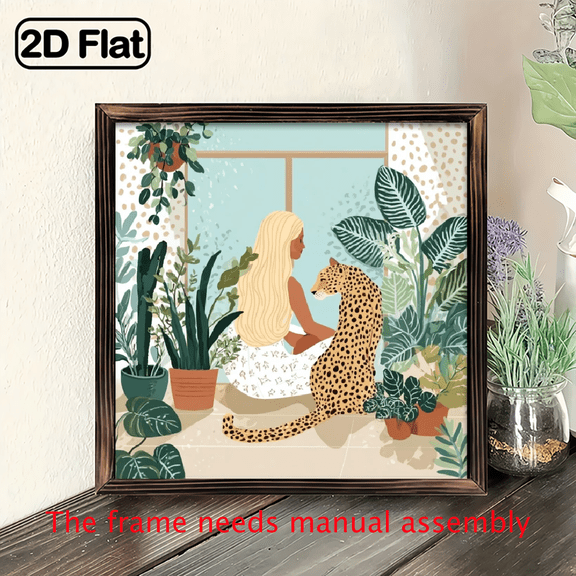 A 2D Design Featuring a Romantic Style with Flowers And Butterflies, Perfect for Creative Wall Decor in a Vintage Country Style. an Ideal Gift for Housewarming, Home Decoration Suitable for Livi