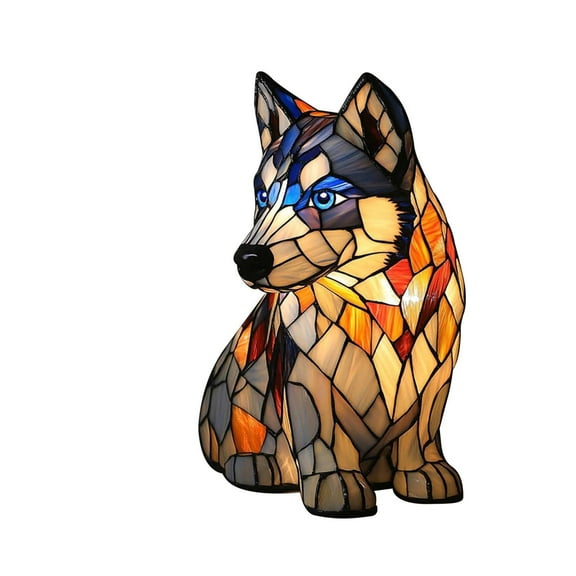 2D Double-Sided Acrylic Pendant Sunlight Projection Design Dog Shaped for Pet Family Pet Lover Daily or Holiday Party Home Window Decor Hangings