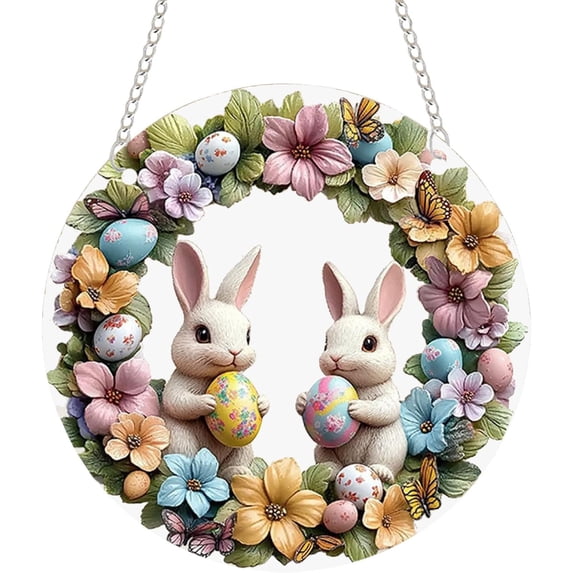2D Easter Door Sign 7.87in Easter Decoration for Hanging Door ...