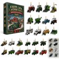 2D Farm Tractor Christmas Advent Calendar, 24 Days Farm Vehicle ...