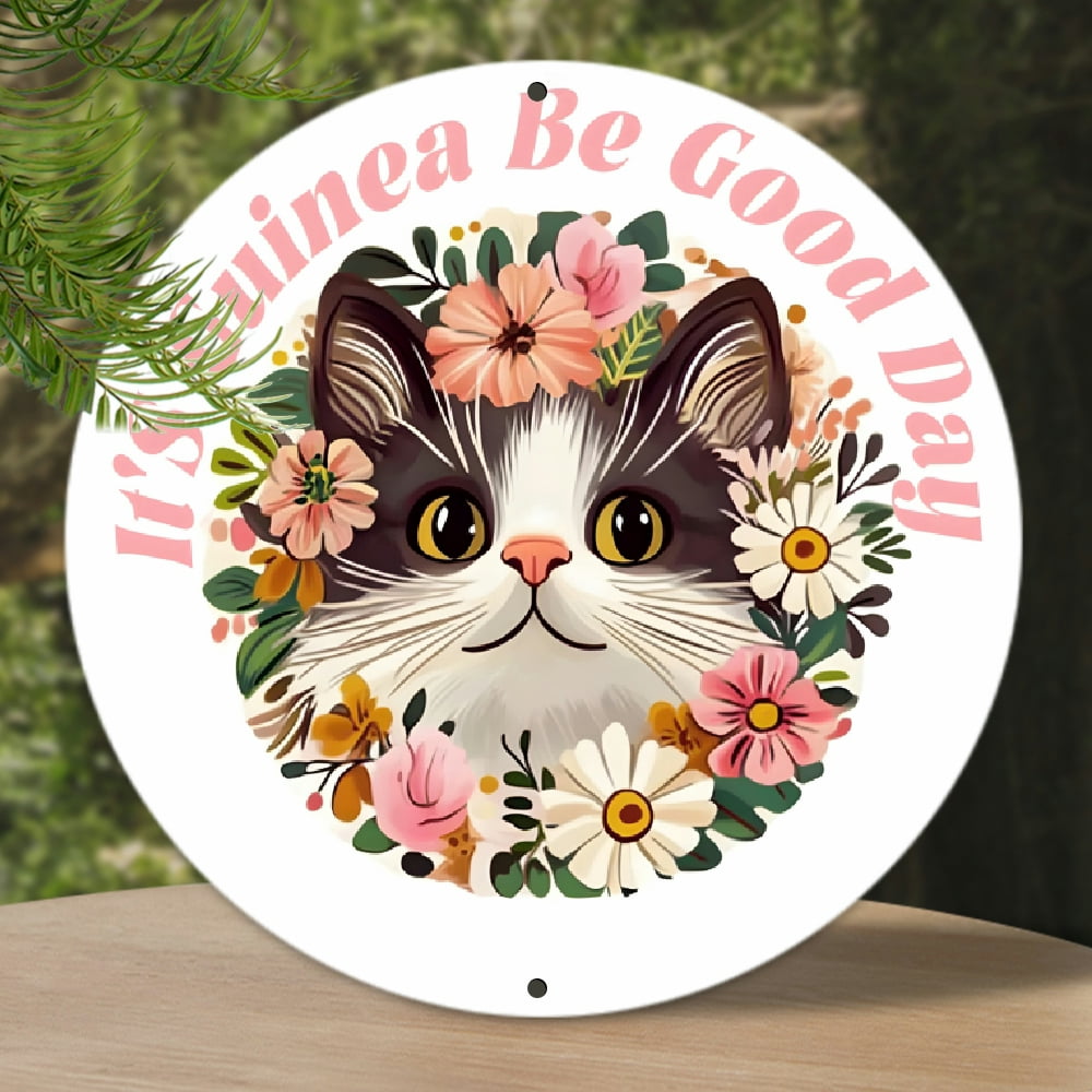 [2D Flat]1pc Cat Floral 