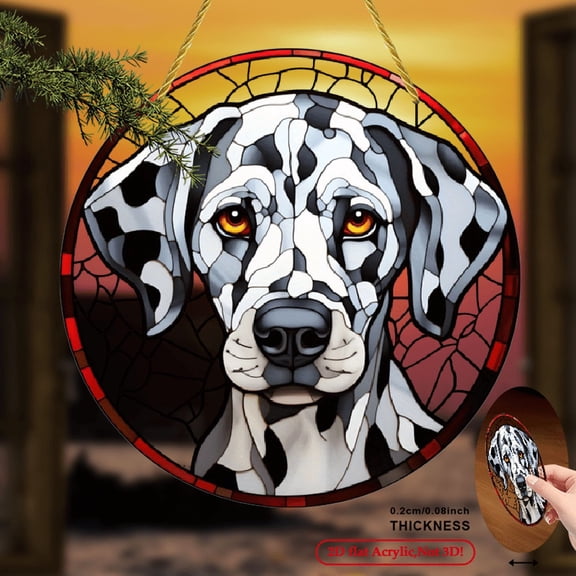 2D Flat, 1pc Jesus Holding Sheep Stained Glass-Style Acrylic Sun Catcher - Bohemian Religious Window Hanging Decor, 8x8 inch Vibrant Colorful Acrylic Art for Home Easter Decor, Spiritual Gift for