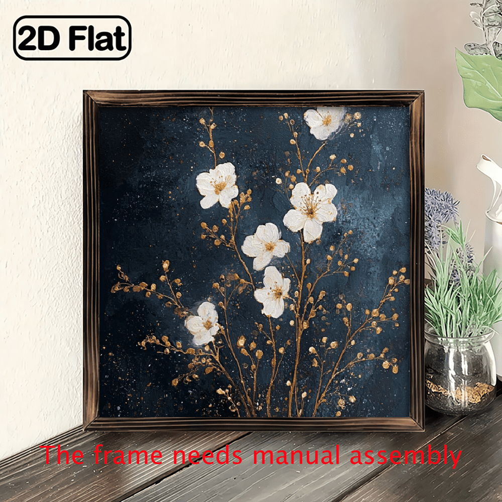 Bohemian Flowers In Ceramic Vases Unframed Print Wall Art