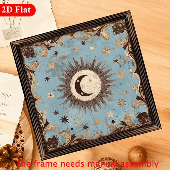 2D Flat 1pc, Rustic Wooden Man Touching Horse Head Sign 12x12 Inch, with Frame Religious Art Desk Decor, Perfect Farmhouse Decorative Signs for Office Decor, Ideal Home Aesthetic Gift 2D Flat