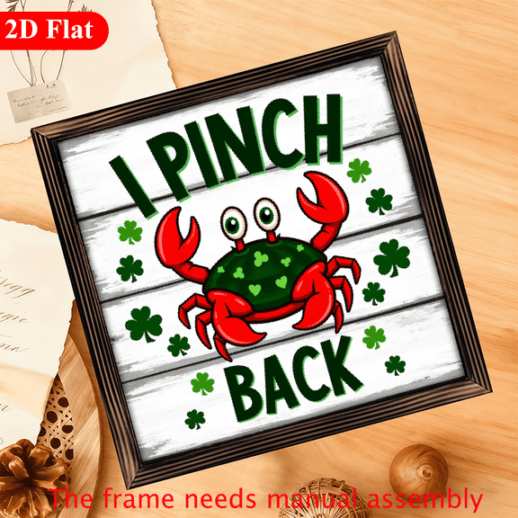 2D Flat, 1pc Vintage Red Cardinal Golden Accent Bird on Vase Wooden Framed Wall Art - Hand-Painted-Look Wood Sign for Home, Christmas, Entryway - DesktopTabletop or Wall-Mountable Decorative