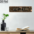 thumbnail image 1 of 2D Flat, 1pc Vintage Stay Weird - Victorian Style Floral Golden Accents, 4x16 Inch Durable Metal Wall Art for Home, Farmhouse, Porch, Outdoor Unique Holiday Birthday Decor Gift, Metal Outdoor Decor,, 1 of 9