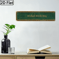 thumbnail image 1 of 2D Flat, 2D Flat Vintage Metal Sign - Wicked Witch Way Retro Halloween Wall Art, 416 Inches, Playful Witchcraft Theme for IndoorOutdoor Decor, Durable Metal Wall Art DecorWhimsical Decor2D Flat, 1 of 9