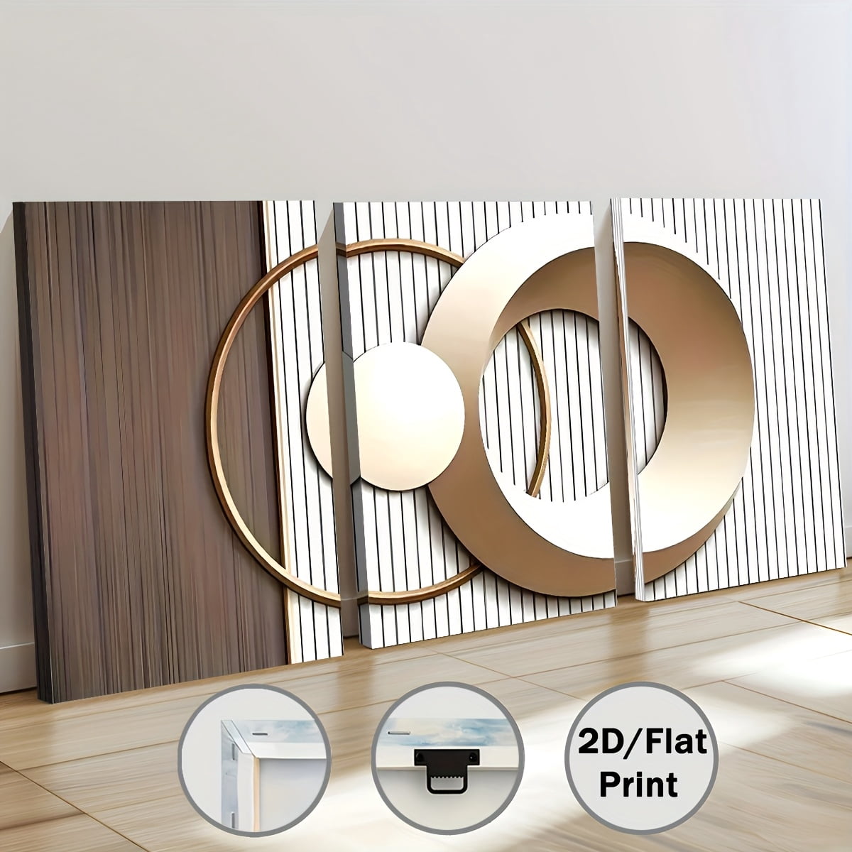 2D Flat 2D Plane Printing, 3 Luxury Modern Fashion Abstract Art, Framed Canvas Paintings And Posters, Ready to Hang, Home Decoration, Wall Art, Room Decoration, HD Printing,