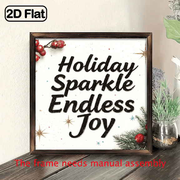 2D Flat, 8x8 Inch Rustic Farmhouse Hummingbird Floral Canvas Wall Art with Frame Beige Textured Background, Indoor Botanical Bird Art, Vintage Aesthetic, Green Brown Tones, Nature-Inspired