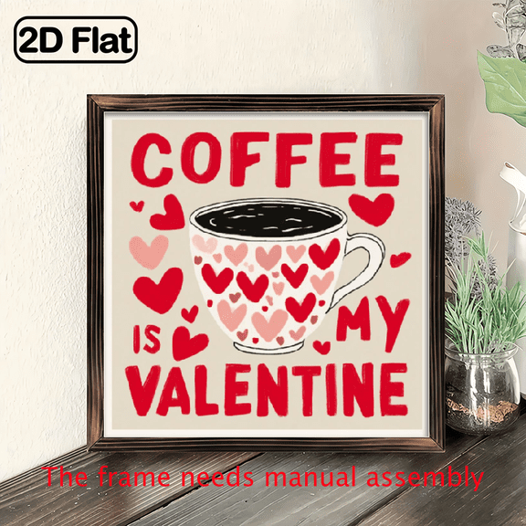 2D Flat 8x8 Inch Rustic Wooden Framed Wall Art - Bee Floral Design Mother's Day Easter Gift, Reusable Home Decor with Vibrant Colors, Handmade Look for Living Room, Bedroom, Kitchen