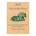 thumbnail image 1 of 2D Flat Acrylic Horse Token with Greeting Cards, Year of the Horse 2026 Gifts, Keepsake Token, A Symbol of Strength & New Beginnings New Year Gift for Family, Meaningful Gift Cards for Friends, 1 of 8