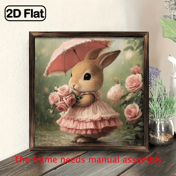 2D Flat, Bedroom Bathroom Living Room Gift Decorative Plaque Statues Fun Toilet, 8x8 Inch Framed Holiday Decoration - Perfect Gift, Suitable for Easter, St Patrick's Day, Hanging Ornaments Sign Co