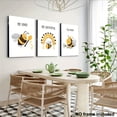 thumbnail image 1 of 2D Flat Decorative Painting Set, 3pcs Set, Frameless High-Quality Printed Bee Wall Art Neutral Baby Room Creative Waterproof Canvas Poster, Suitable for Home Dorm Hanging Paintings, Gift Choice, 2D, 1 of 4