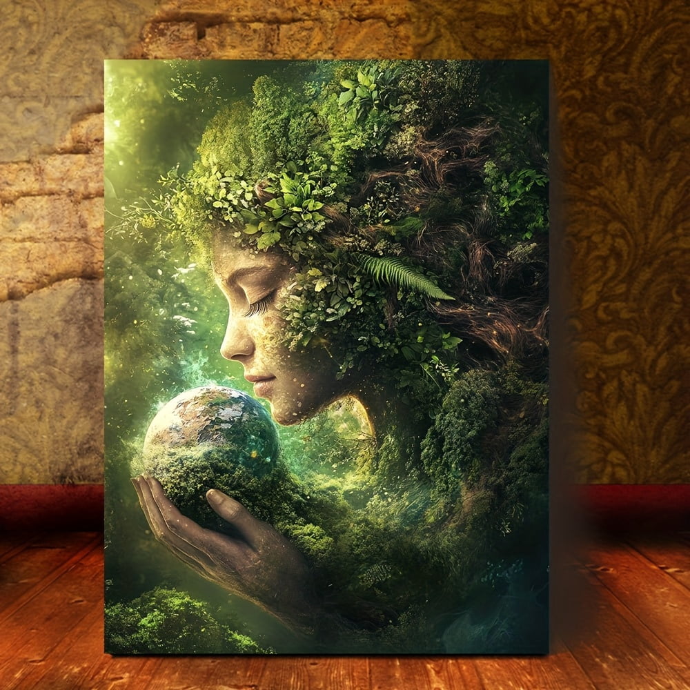 2D Flat A Single Wooden Framed Canvas Artwork Titled Embracing The 2d-flat-a-single-wooden-framed-canvas-artwork-titled-embracing-the
