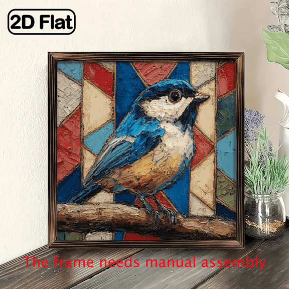 2D Flat, Vintage Barnyard Star Stripe Wooden Wall Sign with Frame, 8x8 Inch - Rustic Red, White Black Wooden Star Decor for Bedroom, Office, or Garage, Perfect Holiday Gift, Farmhouse Wall Decor