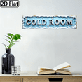 Cold Room Lab Sign 2D Flat, Vintage Cold Room Sign - Rustic Metal Wall Art 4x16inch ...