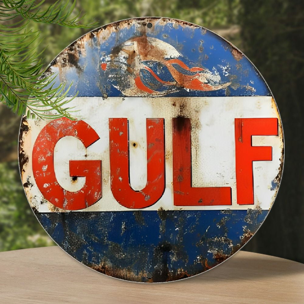 Gulf vintage sign ガレージ、店舗に！USAヴィンテージサイン No Reserve: Gulf Sign for sale on BaT Auctions - sold for