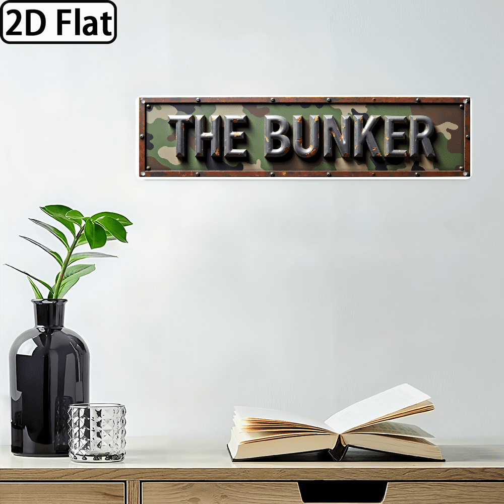 2D Flat, Vintage Industrial Metal Sign - Heavy-Duty Wall Plaque with ...