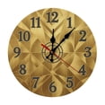 2D Flat Wall Clock Art Print, Silent Non Ticking Battery Operated ...