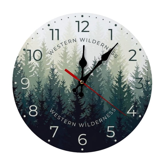2D Flat Wall Clock Art Print, Silent Non Ticking Battery Operated,I2i_770db1 Wall Clock 2D Print Decorative for Bathroom Kitchen Bedroom 10 Inch & 12 Inch, Ships Next Day,No Battery