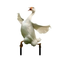2D Goose Flat Ornaments Garden Supplies, Garden Statues For Outside, Realistic Acrylic Gooses Decor, Novelty Present, Wide Application For Yard, Porch And Patio