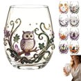 thumbnail image 1 of 2D Halloween Glass Cups, Cute Coffee Glass Cups, Glassware Drinking Glasses, Stemless Drinking Glass with Spooky Designs, Clear Cups for Cocktails, Juices & Iced Coffee (E), 1 of 7