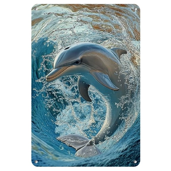 2D Iron Fake 3D Effect Wall Art Panel - 8x12 Inch Anti - Bending Metal Tin Sign - Perfect Gift For Home Decoration, Living Room, Bathroom, Bedroom, Garden, Dining, Bar, Cafe, Festival Party Decor