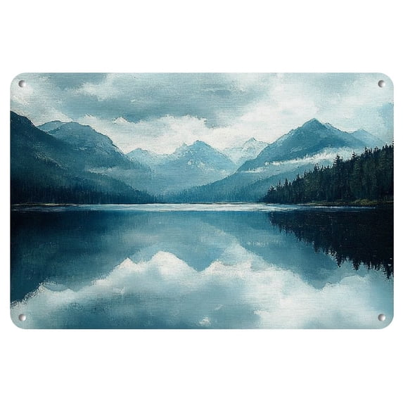 2D Iron Wall Art Panel - 12x8 Inch Anti-Bending Metal Tin Sign - Perfect Gift For Home Decoration, Living Room, Bathroom, Bedroom, Garden, Dining, Bar, Cafe, Festival Party Decor