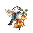 thumbnail image 1 of 2D Light Catcher With Hummingbird, Floral & Bell Motifs, Crafted From Acrylic Or Imitation Colored Iron For Window Hanging, Designed To Capture Light And Project Dynamic Shadows,, 1 of 3