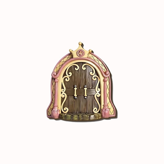 2D Mini Fairy Door Garden Decor Ornament,Whimsical Fairy Tale Mini Landscape,Tree Trunk Yard Wall DIY Craft,Patio Party Decoration