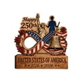 thumbnail image 1 of 2D Personalized 1776-2026 Semiquincentennial Wooden Standing Sign, USA Patriotic Home Decor, Independence Day Commemorative Gift for Patriots, 1 of 7