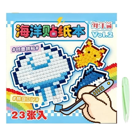 2D Pixel Stickers For Adults & Kids, Creative Scene Hot Sticker Sale Book