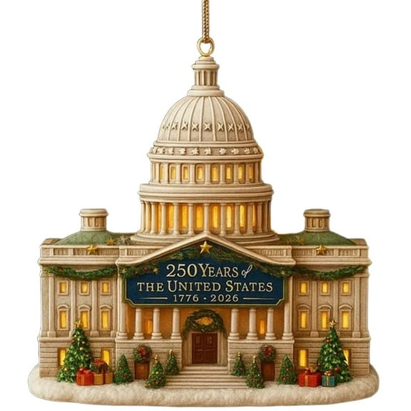 2D Plane Us 250Th Anniversary Ornament,250 Years Of The United States Anniversary 2026 Patriotic Decorations For Christmas Tree Decor,Collectible Keepsake Gift For Patriots & History Lovers(A)